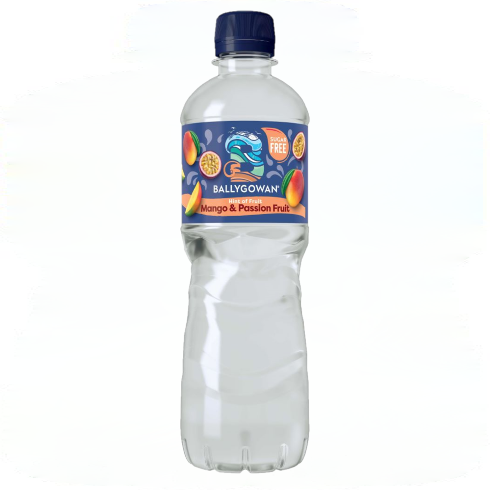 Ballygowan Water with a Hint of Mango & Passion Fruit - 500ml (Pack of 24 Bottles)