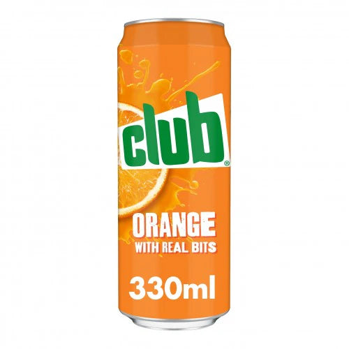 Club Orange 330ml Cans - Pack of 24