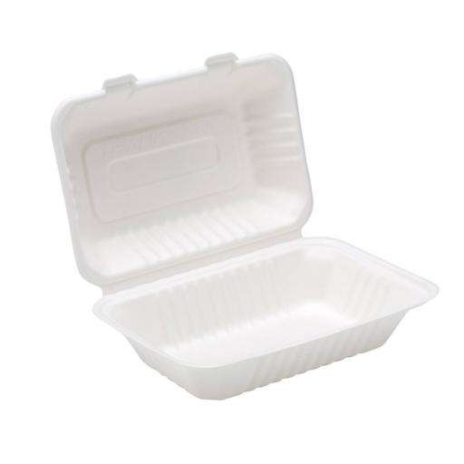 HP10 Food Boxes - Extra Large Hinged Clamshell Containers (Pack of 250)